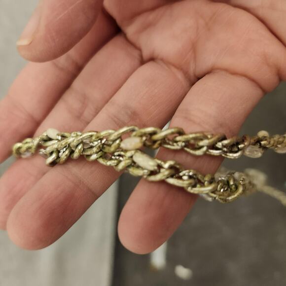 Mary Frances Beaded Small Shoulder Bag Flower Embellished‎ Clutch Chain Bag - Picture 13 of 16